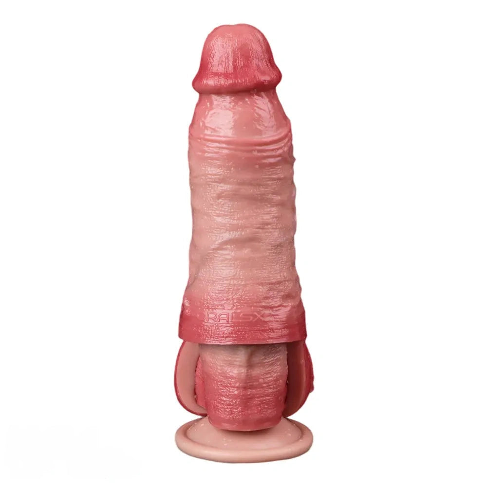 5.43in Men's Hollow Lengthened Thickened Intimate Cock Sleeve Dildo