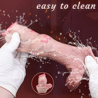 5.47in 6.49in 6.77in Realistic Dog Lifelike Dildo Sleeve With Close Open Head