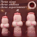 5.47in 6.49in 6.77in Realistic Dog Lifelike Dildo Sleeve With Close Open Head