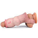 5.47in 6.49in 6.77in Realistic Dog Lifelike Dildo Sleeve With Close Open Head