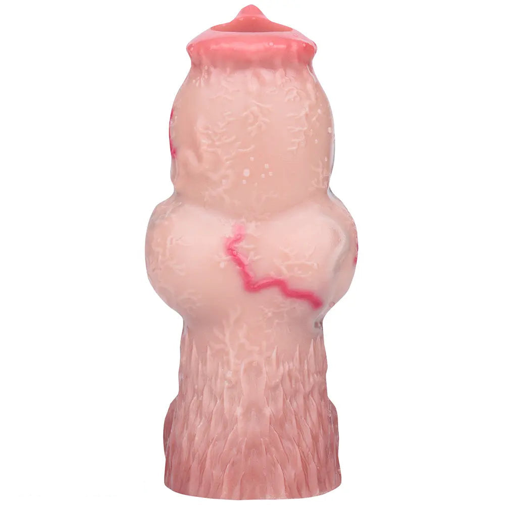 5.47in 6.49in 6.77in Realistic Dog Lifelike Dildo Sleeve With Close Open Head
