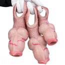 5.47in 6.49in 6.77in Realistic Dog Lifelike Dildo Sleeve With Close Open Head