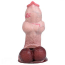 5.47in 6.49in 6.77in Realistic Dog Lifelike Dildo Sleeve With Close Open Head