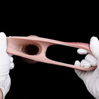 5.47in 6.49in 6.77in Realistic Dog Lifelike Dildo Sleeve With Close Open Head