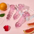 5.4in 5.7in Clear Elegant Unisex Glass Crystal Dildo For Female Male
