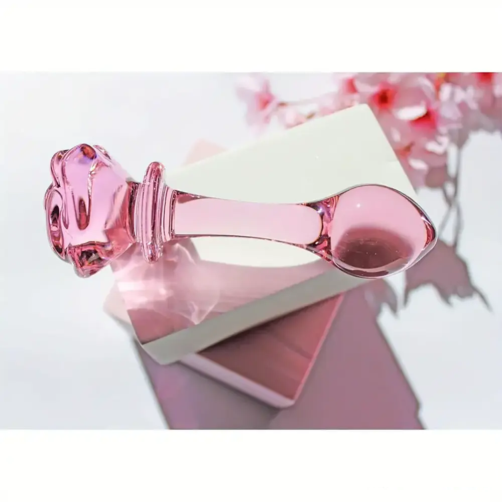 5.4in 5.7in Clear Elegant Unisex Glass Crystal Dildo For Female Male