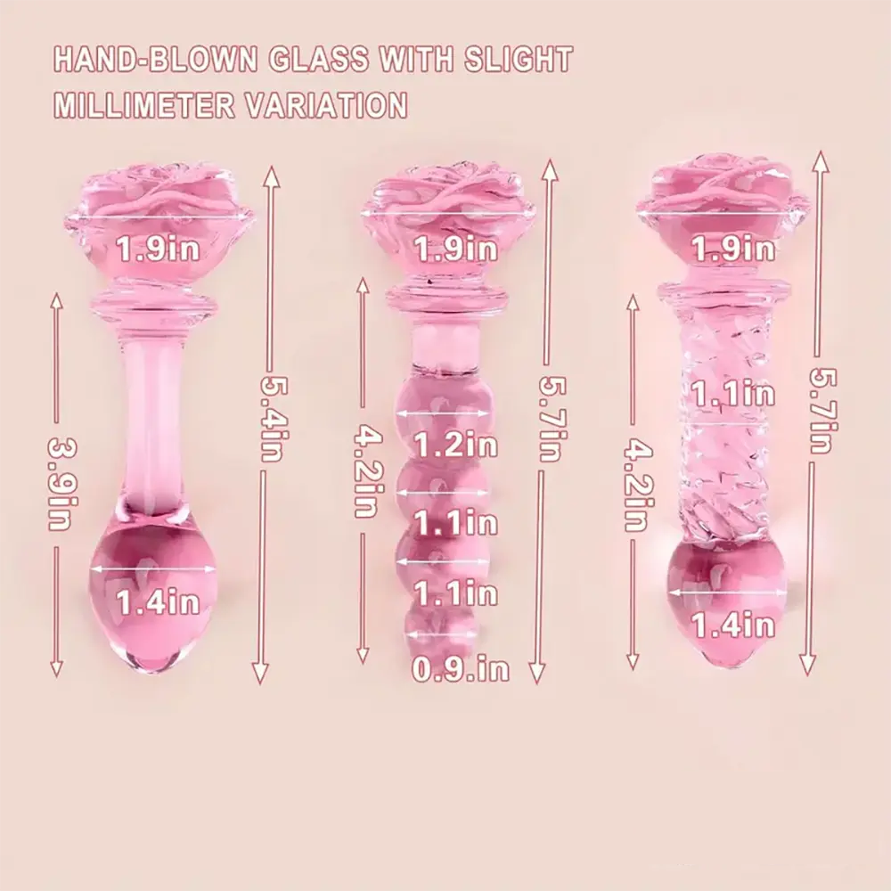 5.4in 5.7in Clear Elegant Unisex Glass Crystal Dildo For Female Male