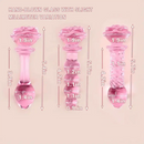 5.4in 5.7in Clear Elegant Unisex Glass Crystal Dildo For Female Male