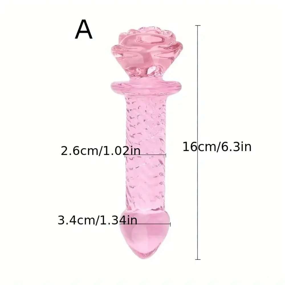 5.4in 5.7in Clear Elegant Unisex Glass Crystal Dildo For Female Male