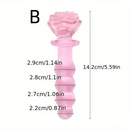 5.4in 5.7in Clear Elegant Unisex Glass Crystal Dildo For Female Male