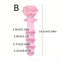 5.4in 5.7in Clear Elegant Unisex Glass Crystal Dildo For Female Male