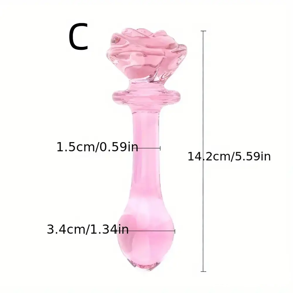 5.4in 5.7in Clear Elegant Unisex Glass Crystal Dildo For Female Male