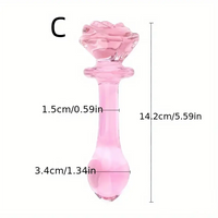 5.4in 5.7in Clear Elegant Unisex Glass Crystal Dildo For Female Male
