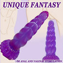 5.4in 8.66in Fantasy Purple Jelly Dildo Powerful Suction Cup Adult Toy