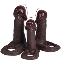 5.51in 6.29in 7.08in Big Mushroom Head Penis Sheath Portable Dildo Sleeve