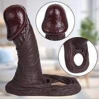 5.51in 6.29in 7.08in Big Mushroom Head Penis Sheath Portable Dildo Sleeve