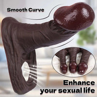 5.51in 6.29in 7.08in Big Mushroom Head Penis Sheath Portable Dildo Sleeve