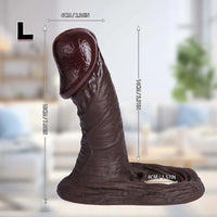 5.51in 6.29in 7.08in Big Mushroom Head Penis Sheath Portable Dildo Sleeve