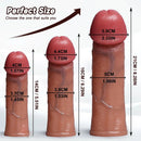5.51in 6.29in 8.26in Male Silicone Dildo Cock Sleeve For G Spot Anal Play
