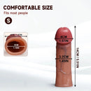5.51in 6.29in 8.26in Male Silicone Dildo Cock Sleeve For G Spot Anal Play