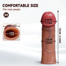 5.51in 6.29in 8.26in Male Silicone Dildo Cock Sleeve For G Spot Anal Play