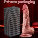 5.51in 6.3in 7.09in Realistic Silicone Safe Material Dildo For Clitoral Stimulation