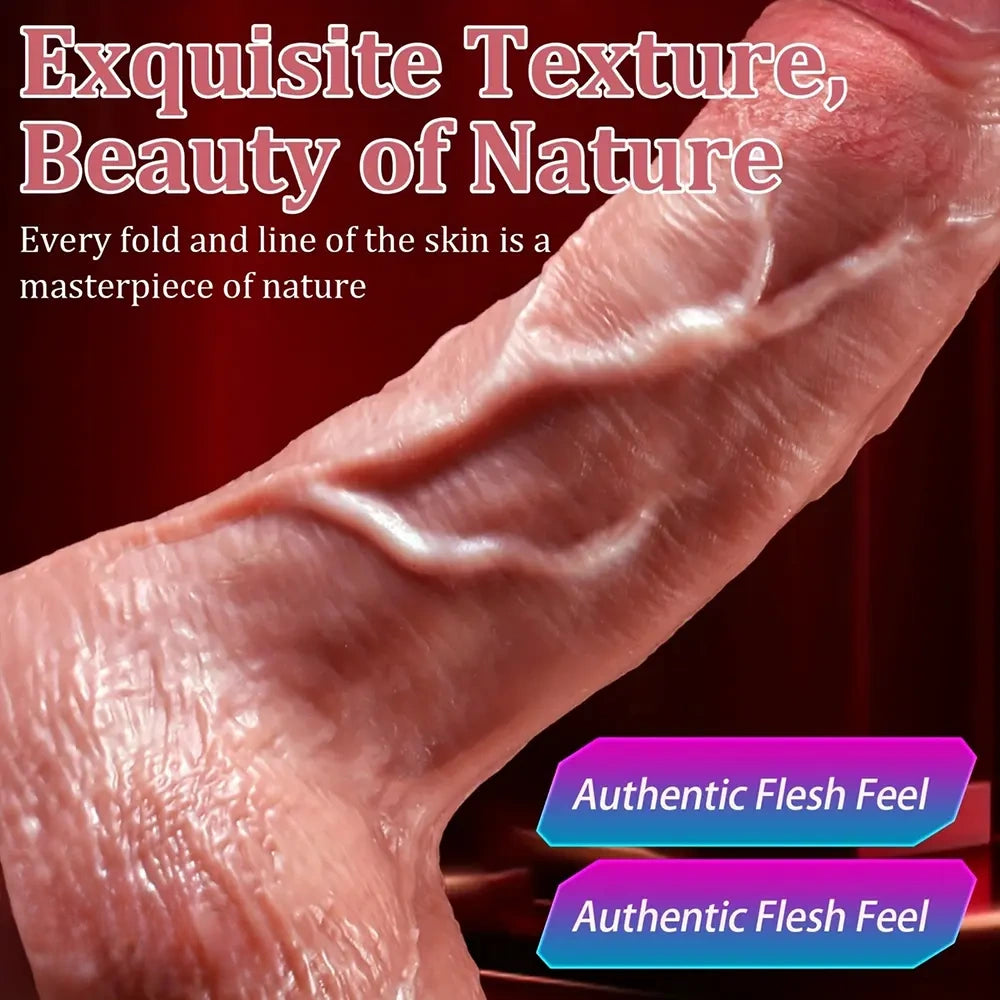 5.51in 6.3in 7.09in Realistic Silicone Safe Material Dildo For Clitoral Stimulation