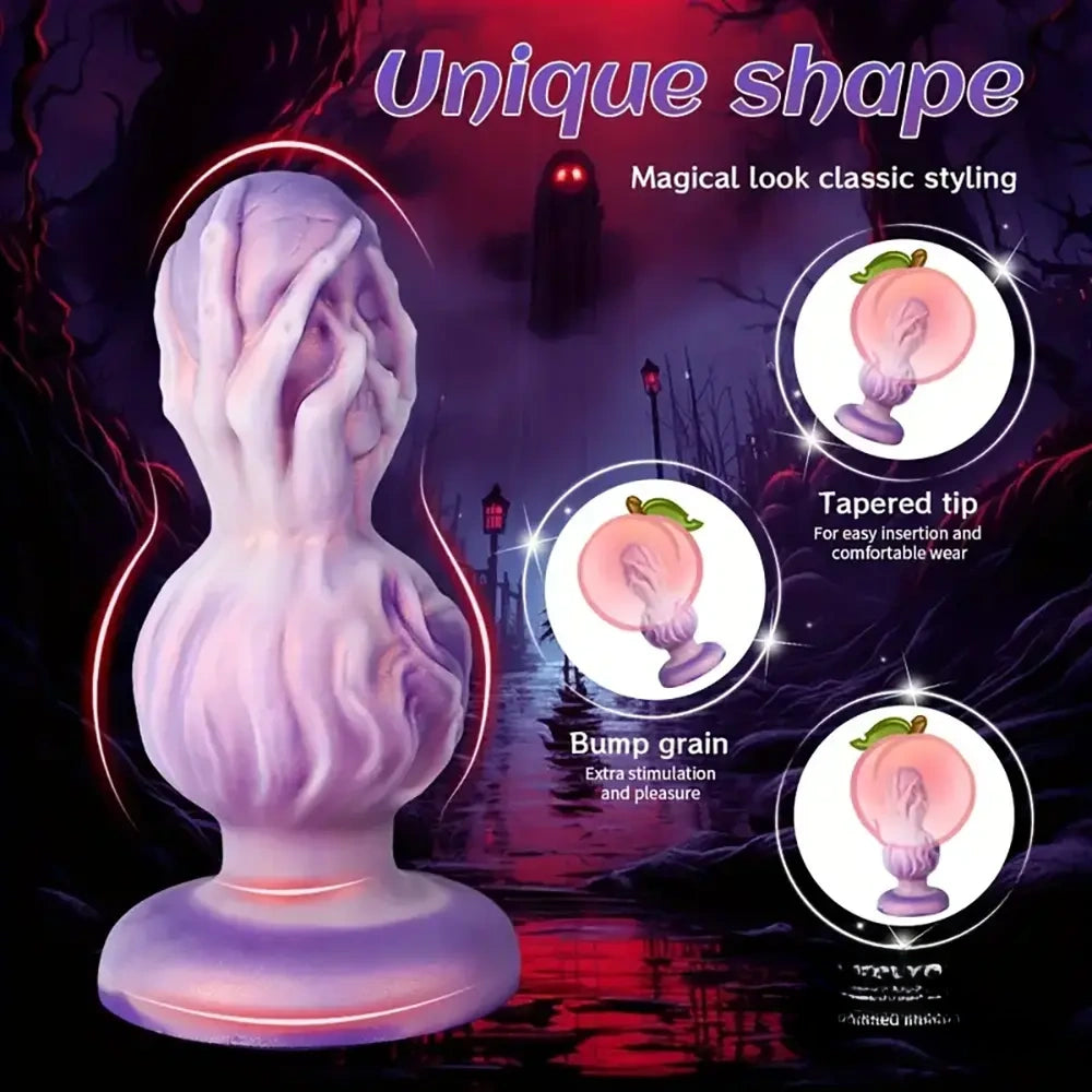 5.51in 6.41in 7.28in Fantasy Monster Cock Dildo Butt Plug For Women G Spot