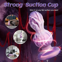5.51in 6.41in 7.28in Fantasy Monster Cock Dildo Butt Plug For Women G Spot