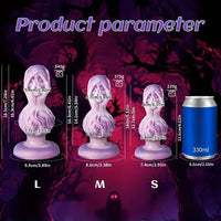 5.51in 6.41in 7.28in Fantasy Monster Cock Dildo Butt Plug For Women G Spot