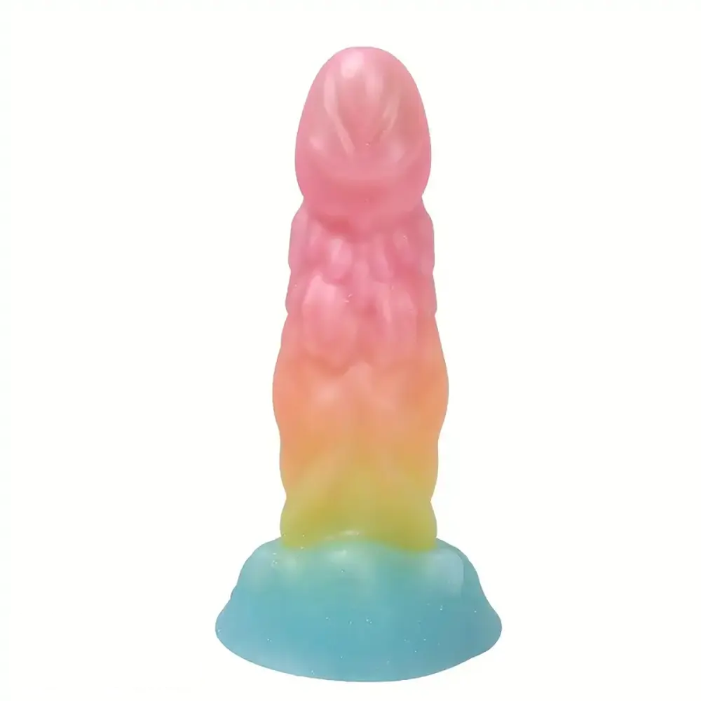 5.51in 6.5in 7.28in 8.07in Fantasy Monster Animal Dog knot Soft Dildo
