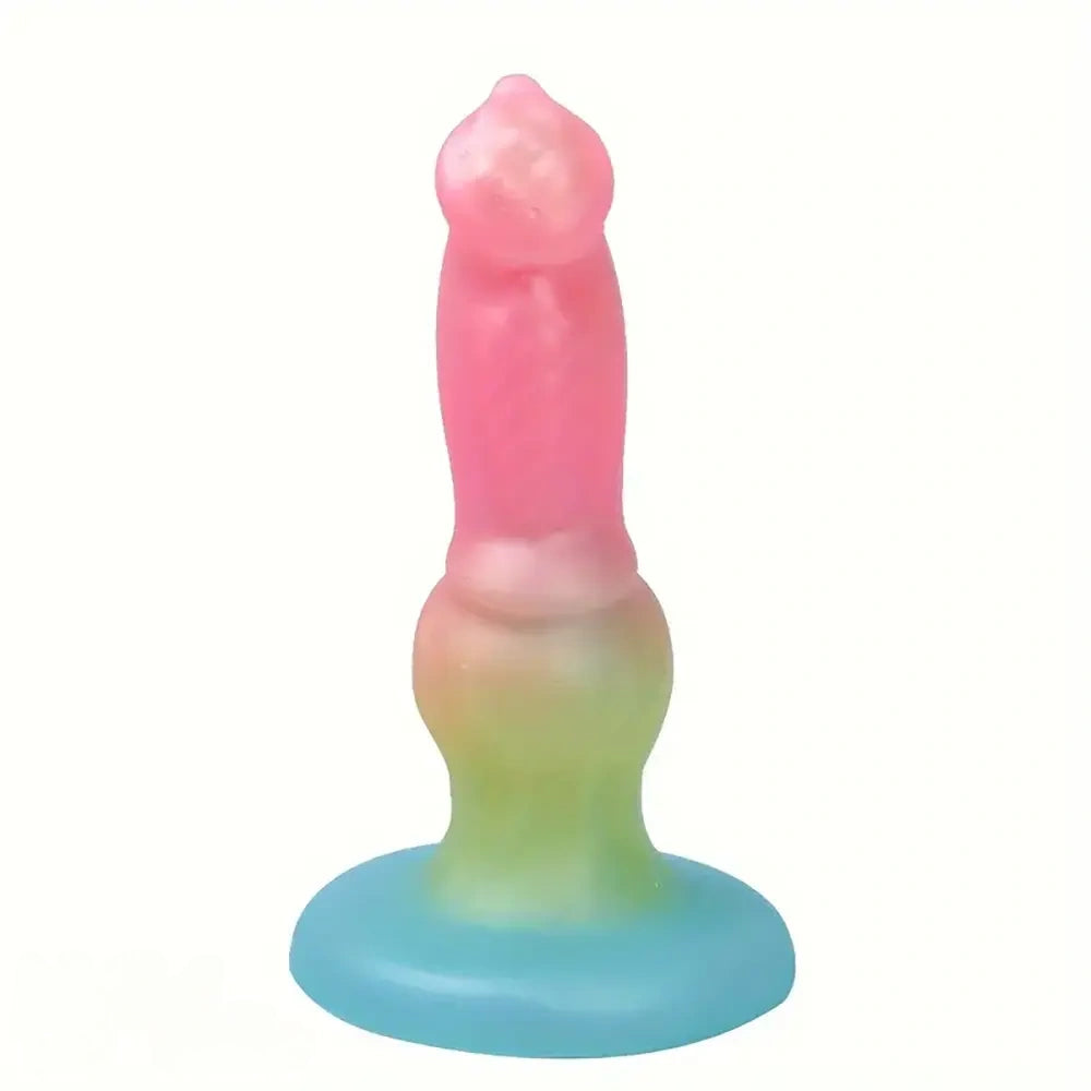 5.51in 6.5in 7.28in 8.07in Fantasy Monster Animal Dog knot Soft Dildo