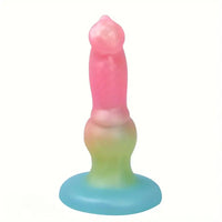 5.51in 6.5in 7.28in 8.07in Fantasy Monster Animal Dog knot Soft Dildo