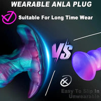 5.51in 6.69in 7.48in Portable Wearable Silicone Soft Dildo For G Spot