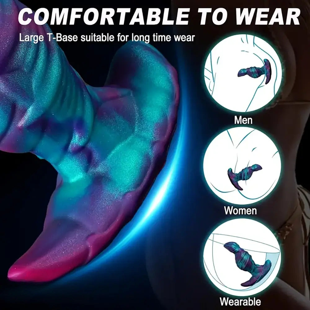 5.51in 6.69in 7.48in Portable Wearable Silicone Soft Dildo For G Spot