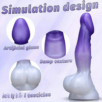 5.51in 6.69in 7.87in Realistic Liquid Silicone Adult Toy For Women Flexible Dildo