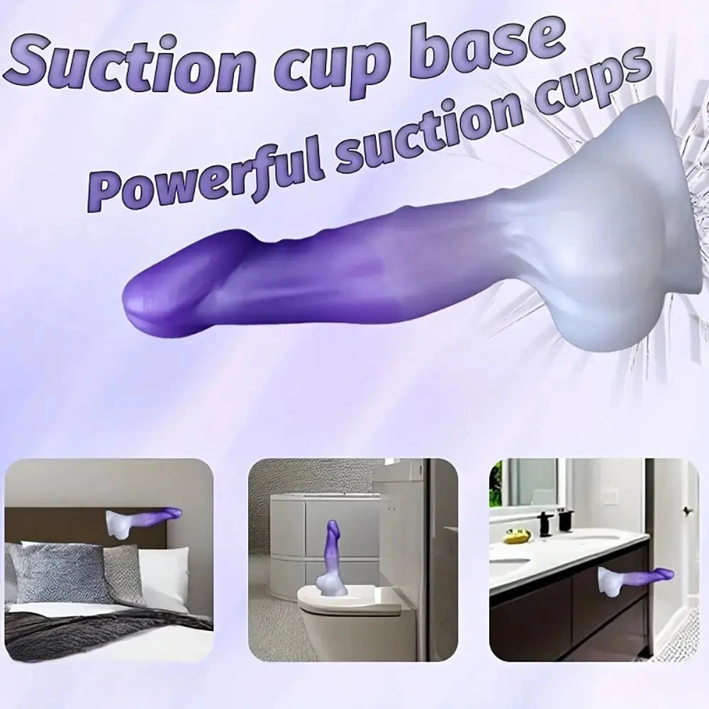 5.51in 6.69in 7.87in Realistic Liquid Silicone Adult Toy For Women Flexible Dildo