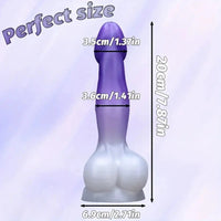 5.51in 6.69in 7.87in Realistic Liquid Silicone Adult Toy For Women Flexible Dildo