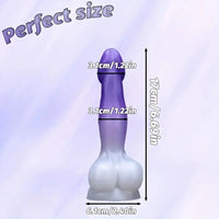 5.51in 6.69in 7.87in Realistic Liquid Silicone Adult Toy For Women Flexible Dildo