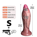 5.51in 6.69in 7.87in Strap on Dildo Real Lifelike Soft Perfect Real Veins Penis
