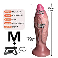 5.51in 6.69in 7.87in Strap on Dildo Real Lifelike Soft Perfect Real Veins Penis
