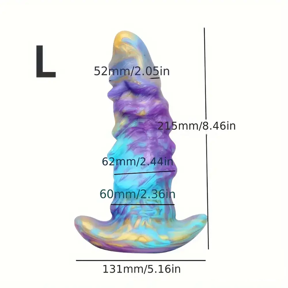 5.51in 6.89in 8.46in Fantasy Monster Silicone Soft Cock Dildo For Prostate