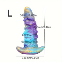 5.51in 6.89in 8.46in Fantasy Monster Silicone Soft Cock Dildo For Prostate
