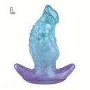 5.51in 7.04in 8.74in Liquid Silicone Anal Plug Strap-On Monster Fantasy Dildo