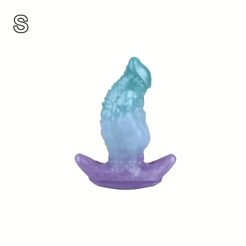 5.51in 7.04in 8.74in Liquid Silicone Anal Plug Strap-On Monster Fantasy Dildo