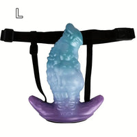 5.51in 7.04in 8.74in Liquid Silicone Anal Plug Strap-On Monster Fantasy Dildo