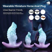 5.51in 7.04in 8.74in Liquid Silicone Anal Plug Strap-On Monster Fantasy Dildo