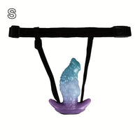 5.51in 7.04in 8.74in Liquid Silicone Anal Plug Strap-On Monster Fantasy Dildo