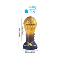 5.51in 7.08in 9.05in Spiked Silicone Round Silicone Soft Odd Dildo Butt Plug
