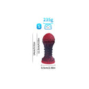 5.51in 7.08in 9.05in Spiked Silicone Round Silicone Soft Odd Dildo Butt Plug